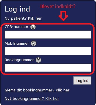 Online booking tidsbestilling indkald tandlæge